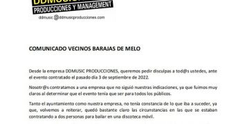 El Ayuntamiento de Barajas de Melo rechaza con contudencia el espectáculo exhibicionista No era lo pensado cuando se contrató