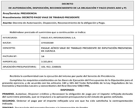 El PP califica de “excesivos” los más de 3.300 euros de avión gastados por Chana para viajar el Caribe y le pregunta “cuál está siendo su papel en las negociaciones”