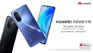 Huawei nova Y70 moda y tecnología para los usuarios más jóvenes