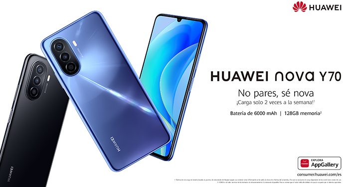Huawei nova Y70 moda y tecnología para los usuarios más jóvenes