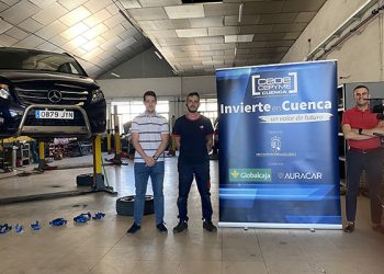Invierte en Cuenca visita y arropa la puesta en marcha de Autotaller Noel en el polígono Los Palancares