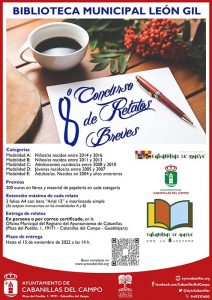 La Biblioteca León Gil de Cabanillas convoca la 8ª edición de su Concurso de Relatos