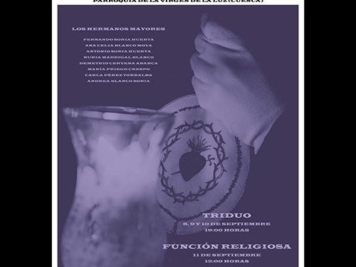 La V. H. de la Soledad (vulgo del Puente) celebra desde hoy sus solemnes Cultos religiosos de septiembre