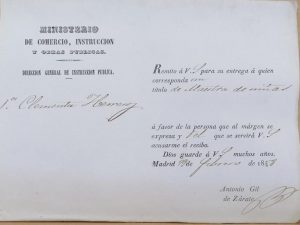 Las Escuelas de siglos pasados, documento del mes en el Archivo Histórico de Cuenca