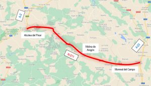 Mitma formaliza el contrato para redactar el estudio informativo de mejora del itinerario de la N-211 entre Alcolea del Pinar (A-2) y Monreal del Campo (A-23)
