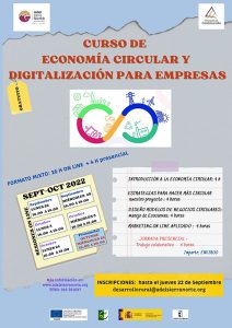 ADEL reedita el Curso sobre Economía Circular y Digitalización para empresas de la Sierra Norte