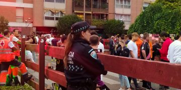 Un solo herido, por caída, en el segundo encierro de Guadalajara