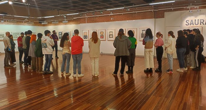 Alumnos y alumnas de la Escuela de Arte de Guadalajara realizan un taller en la exposición de Saura en la Diputación 1 Alumnos y alumnas de la Escuela de Arte de Guadalajara realizan un taller en la exposición de Saura en la Diputación