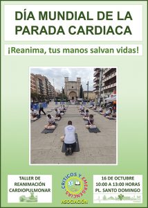 El próximo 16 de octubre te enseñarán en la Plaza de Santo Domingo de Guadalajara a hacer una reanimación cardiopulmonar