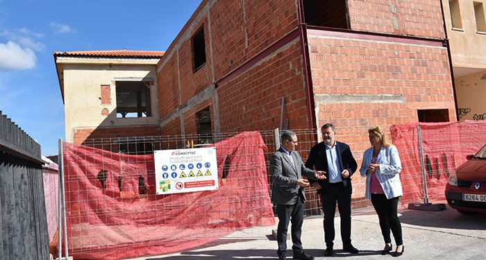 El Gobierno regional y el Ayuntamiento de Cuenca destacan el buen ritmo de las obras del Centro de Mayores de Las Quinientas