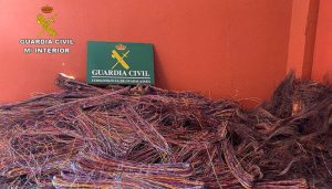 La Guardia Civil detiene a cuatro personas por robar cable de cobre en diferentes localidades de Guadalajara