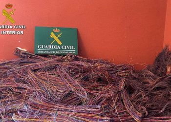 La Guardia Civil detiene a cuatro personas por robar cable de cobre en diferentes localidades de Guadalajara