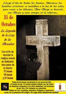 La Leyenda de la Cruz de los Descalzos se recreará en tres funciones el lunes 31 de octubre
