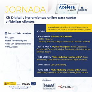 La OAP Itecam celebrará una jornada para mejorar las oportunidades de la pyme en la era digital en colaboración con CEOE-Cepyme Cuenca