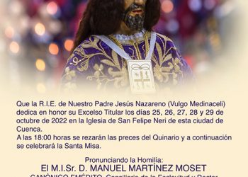 La R.I.E. del Medinaceli celebra esta semana el solemne Quinario en honor a su Titular