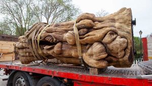 La talla en madera 'Confinamiento de la reina Juana en Tordesillas', ya está en Sigüenza