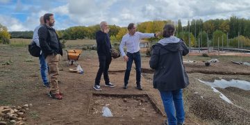 Las obras de Noheda siguen avanzando a buen ritmo y superan el 65 por ciento de ejecución con una inversión de un millón de euros