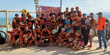 Novena bajada Iniesta-Cullera del equipo deportivo Nutriobleix con 24 participantes