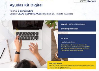 Nueva jornada de la Oficina Acelera Pyme Rural sobre las ayudas kit digital en Iniesta