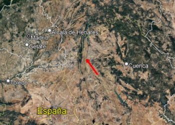 Una gran bola de fuego sobrevuela la provincia de Cuenca desde Palomares del Campo para finalizar en Huete