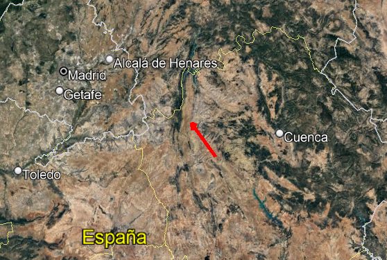 Una gran bola de fuego sobrevuela la provincia de Cuenca desde Palomares del Campo para finalizar en Huete