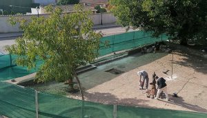 Villanueva de la Torre inicia la reforma del parque que servirá como espacio de homenaje para todos los alcaldes y ediles de la provincia