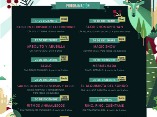 A partir de este jueves se podrán adquirir, al precio de 1 euro, las entradas para asistir a los espectáculos de la Carpa de Navidad de Guadalajara