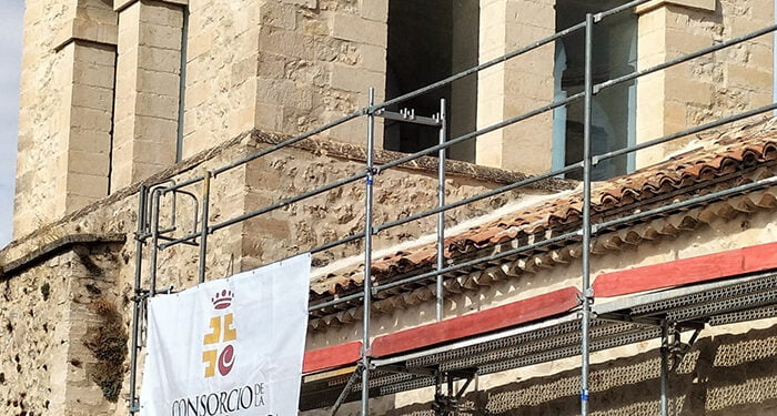Avanzan las obras en la Iglesia de San Miguel, que se complementarán con las mejoras de la instalación eléctrica 1 Avanzan las obras en la Iglesia de San Miguel, que se complementarán con las mejoras de la instalación eléctrica