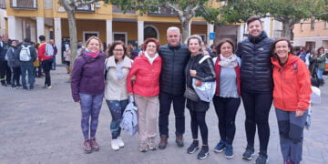 Casi 300 personas participan en Mondéjar en la primera de las marchas senderistas organizadas en Guadalajara dentro de la iniciativa ‘7000PasosX’