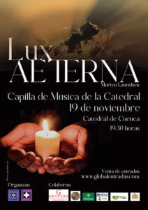 La Catedral de Cuenca acoge el próximo 19 de noviembre el concierto ”Lux Aeterna” de Morten Lauridsen