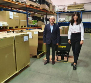 La Junta distribuye máquinas extendedoras de sal a una decena de agrupaciones de Protección Civil