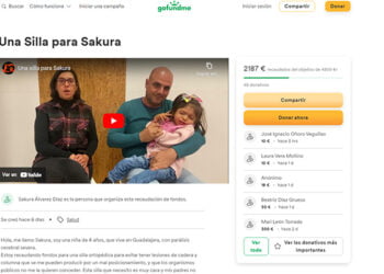 Lanzan un crowdfunding para que una menor de Guadalajara que padece parálisis cerebral pueda acceder a una silla ortopédica