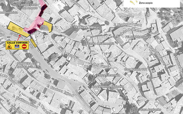 Las obras de urbanización de la calle Almendros implican cortes de tráfico desde este lunes 21 de noviembre 1 Las obras de urbanización de la calle Almendros implican cortes de tráfico desde este lunes 21 de noviembre