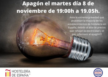 Los hosteleros ya no pueden más y se “apagarán” este martes cinco minutos como protesta por los precios de la energía
