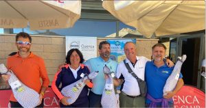 Miguel Angel González, Jose María García Real y Lorena Page, campeones de la XIX edición del Campeonato de Golf Topografía de Cuenca