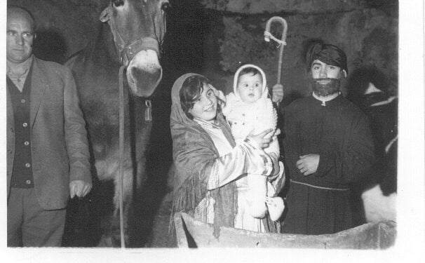 Así se armó el Belén, en Vega del Codorno, en el año 1986