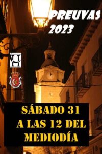 Preuvas fin de año con las campanadas de la Torre del Reloj en Huete