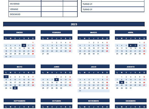 CEOE-Cepyme Cuenca comparte con sus empresas el calendario laboral para el año 2023