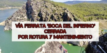 Cerrada la vía ferrata Boca del Infierno de Sacedón por el mal uso que algunos han hecho de la instalación