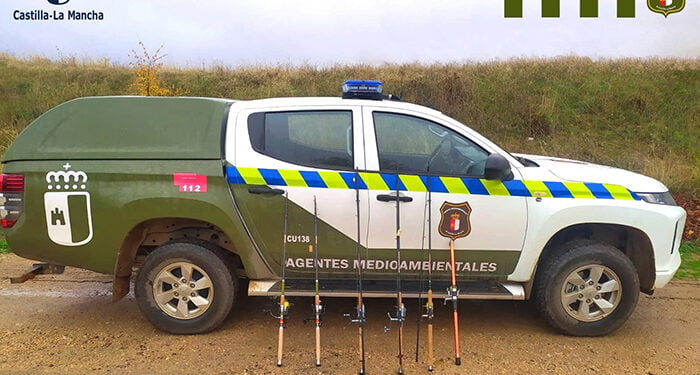 Denunciado en Cuenca un pescador por pescar con más cañas de las permitidas y usar cebos no autorizados