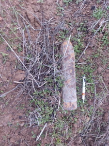 Desactivados dos proyectiles de la Guerra Civil en Guadalajara en Luzaga y en Hita