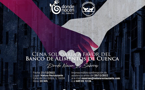 Donde Nacen los Sabores vuelve a celebrar una cena solidaria en favor del Banco de Alimentos