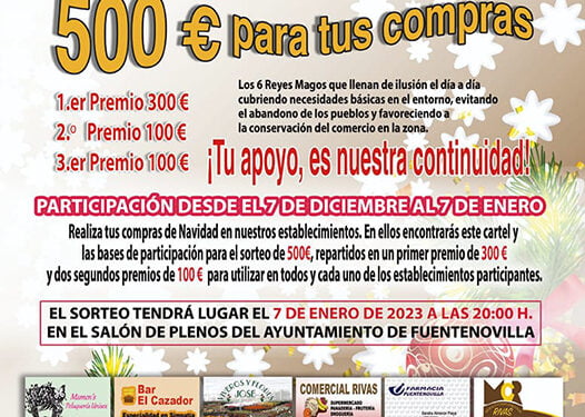 El comercio de Fuentenovilla sorteará 500 euros estas Navidades 1 El comercio de Fuentenovilla sorteará 500 euros estas Navidades