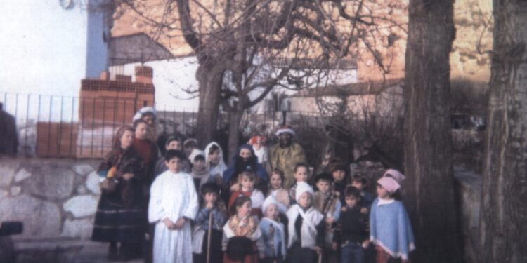 Así se armó el Belén, en Vega del Codorno, en el año 1986