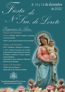 Huete celebra la festividad de la Virgen de Loreto, este año con procesión