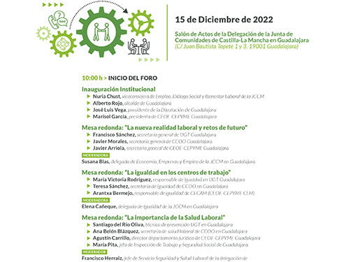 Impulsa Guadalajara organiza el I Foro de Relaciones Laborales de la provincia de Guadalajara el próximo 15 de diciembre