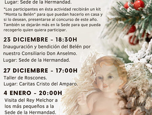 La Asociación Cultural del Descendimiento arranca esta semana sus actividades de Navidad