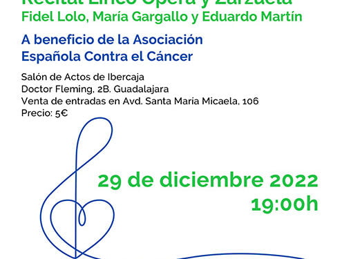 La Asociación Española Contra el Cáncer de Guadalajara organiza un concierto para impulsar la investigación oncológica