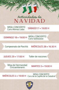 La V. H. del Resucitado presenta un programa de actividades navideñas solidario y pensado para todos