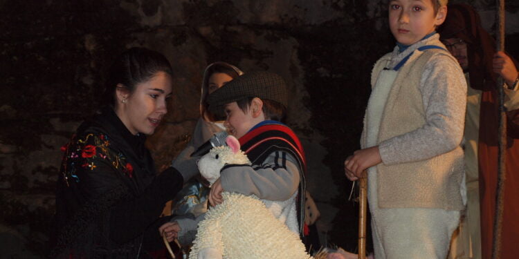 Así se armó el Belén, en Vega del Codorno, en el año 1986